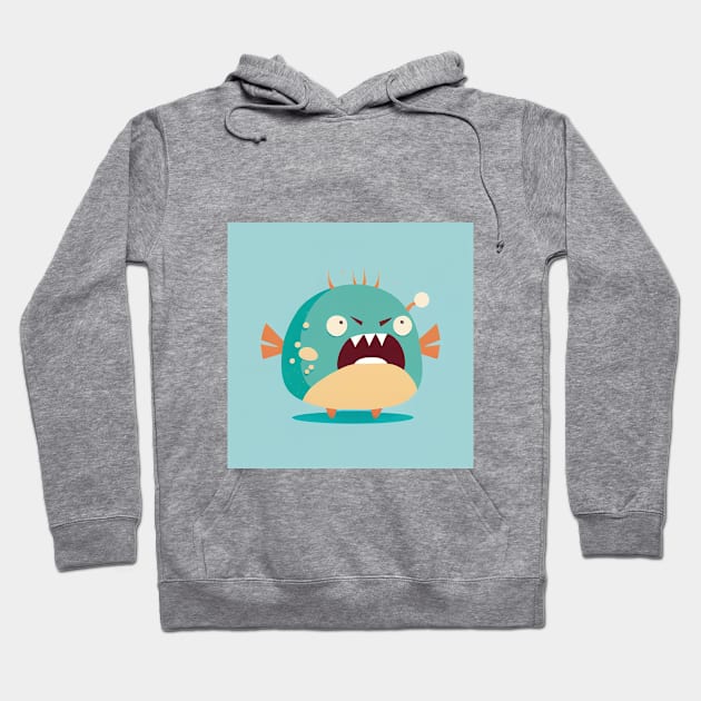 Angry Anglerfish Hoodie by plipplopshop